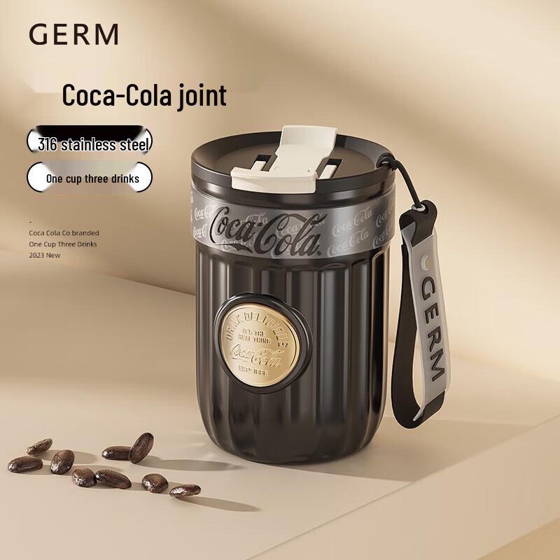 Germ Badge Series 400ml Dual-Drink Insulated Coffee Mug