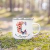 Personalisierte Tasse Floraler Initialen Name Tasse Individuelle Kaffee Heißschokolade Tassen Hochzeit Geburtstag Muttertag Weihnachten Geschenke für Sie