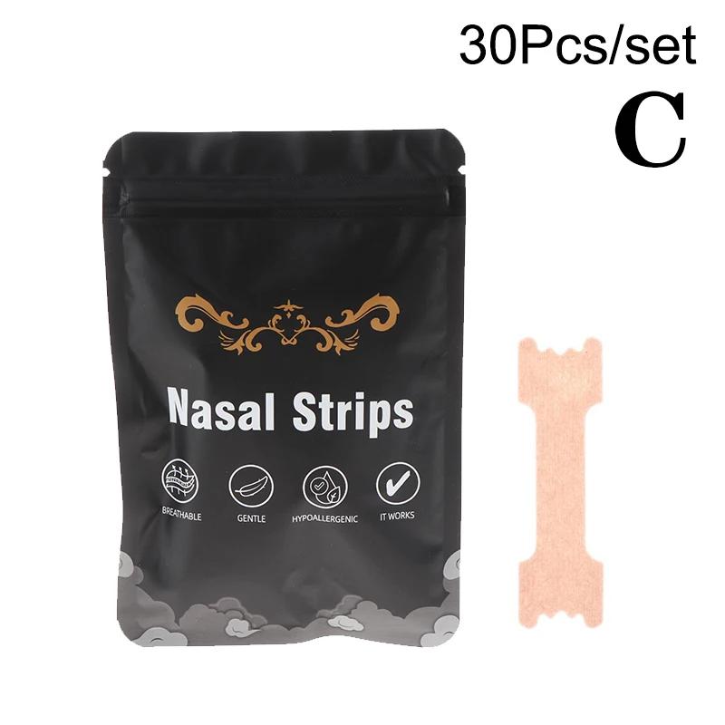 

30/60 Пластырей Дыхательные Назальные Полоски Против Храпа Носовые Пластыри Улучшают Здоровье Сна Продукт Останавливает Храп Легче Устройство для Помощи во Сне