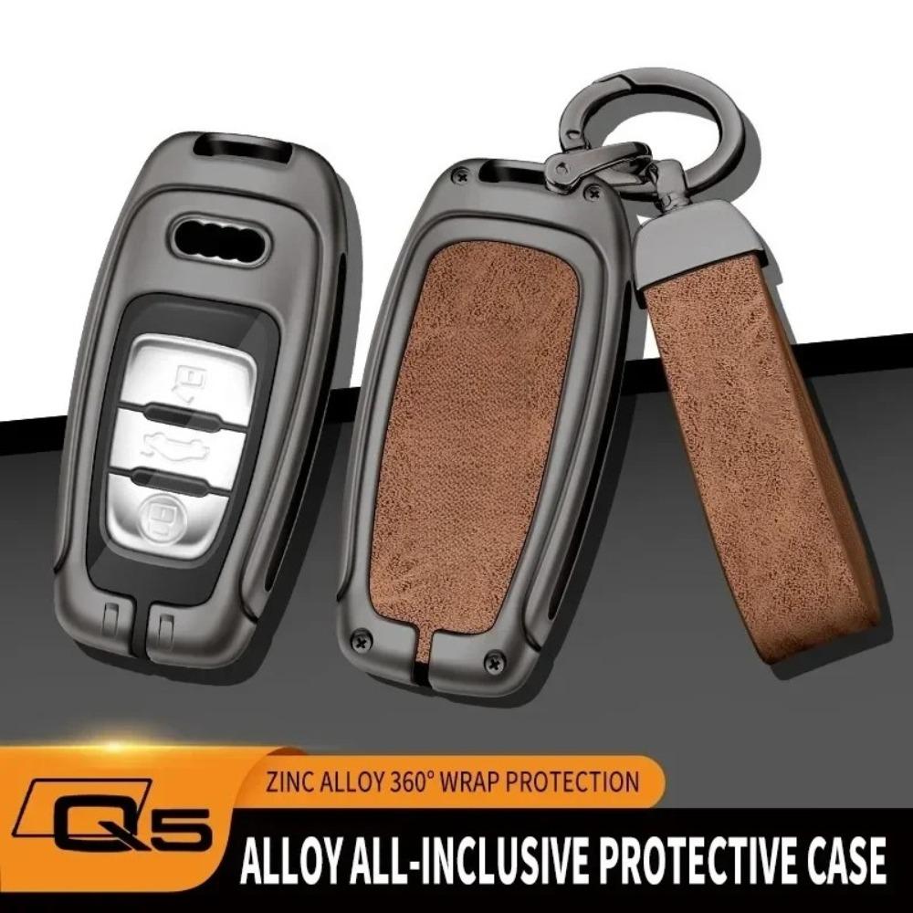 Suitable for Q5 2017 2016 2015 2013 2012 2011 2010 Zinc Alloy Car Key Case High-end Car Key Set Accessories