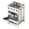 Box Stove BD-470, Fire Pit, Camping/Touring, Silver