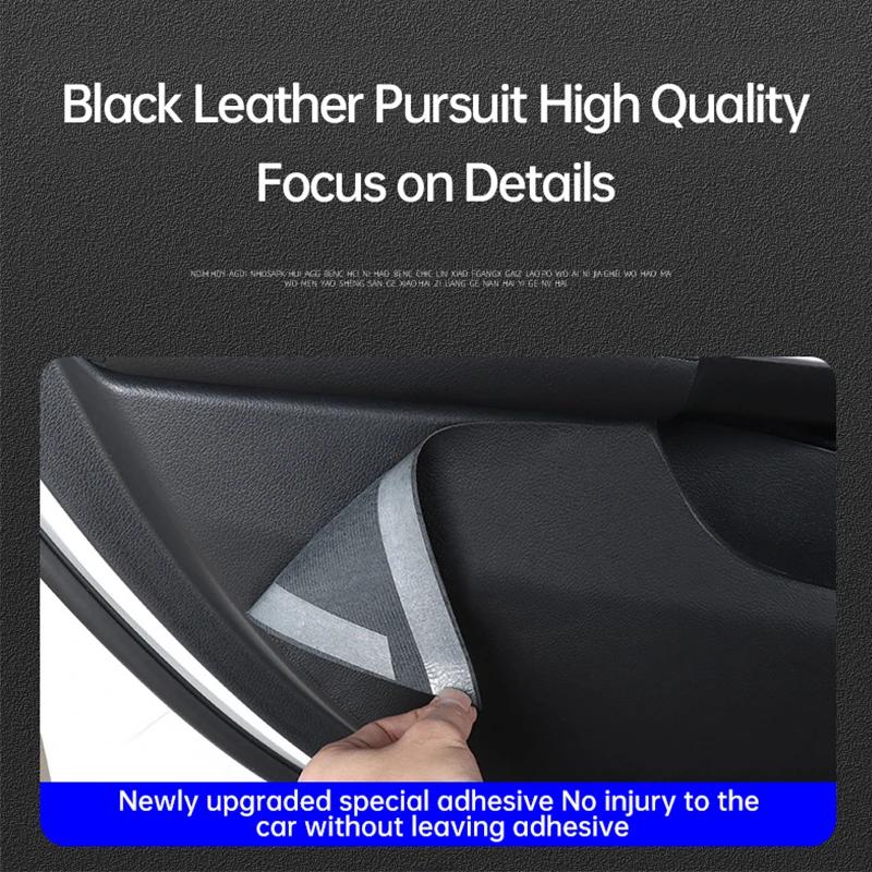 For Mercedes Benz C-Class 2023 Car Door Kick Mat GLC 300L Car Seat Anti-Kick Mats C260L Car Door Sill Strips Protective Stickers