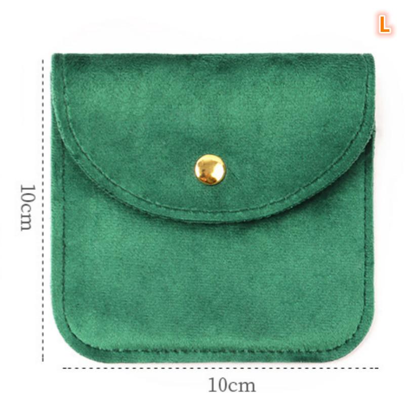 Schmuckbeutel Druckknopf Weiche Samttasche Umschlag Schmuckverpackungsbeutel Hochzeitsgeschenk Halskette Ohrringe Ringe Aufbewahrungstasche