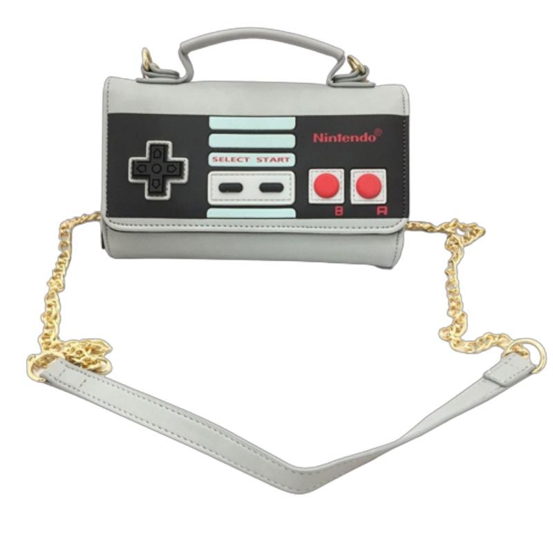 Ретро Мультяшная Сумочка Супер Марио Милая с Цепочкой Nintendo NES-kontroler
