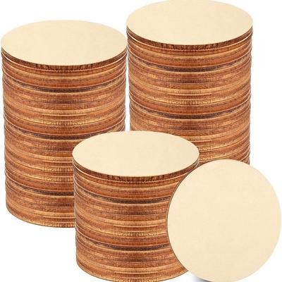 Round Circle Discs Wooden Birthday Kids Ornament Decor Wood Slices Wood Craft Painting Toys