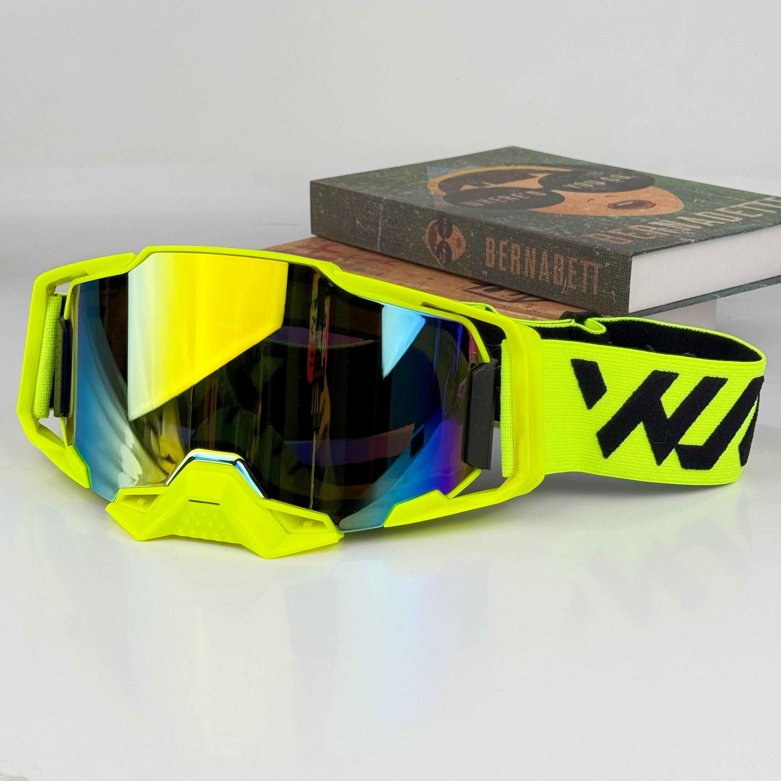 

Motorcycle Goggles UV Protection Windproof Dustproof Motocross Goggles for Dirt Bike Off-Road Racing ATV MTB