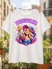 Unisex T-shirt Proseccolina Prosecco Lover T-Shirt Colorful Cartoon Woman Raising Champagne Glass Sp