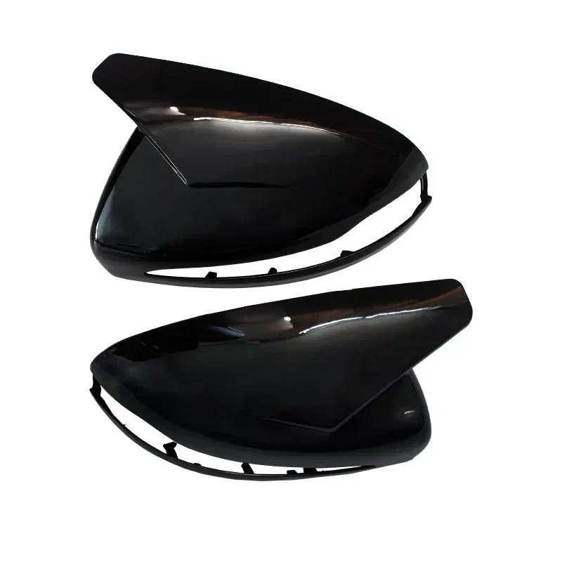 Glossy Black Mirror Cover Caps For Mercedes E GLC S C Class W205 W213 X253 W222 W238 ABS Car Exterior Accessories