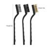 6PCS Metal and Plastic Construction Industrial Wire Brushes Curved Rust Remover Brush  Bonsai Brush