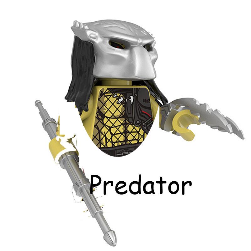 Horror Movie The Ellen Ripley Invisible Predator Alien Model Building Blocks Enlighten Action Figure Bricks Toys For Children