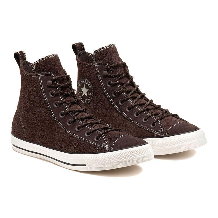 Converse Chuck Taylor All Star Suede High Top Comfortable Velvet Canvas Shoes Unisex Sneakers Brown Red 165844C
