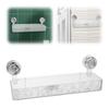 Removable Bathroom Storage Holder Transparent Wall-Mounted Shelf Rack  Kitchen