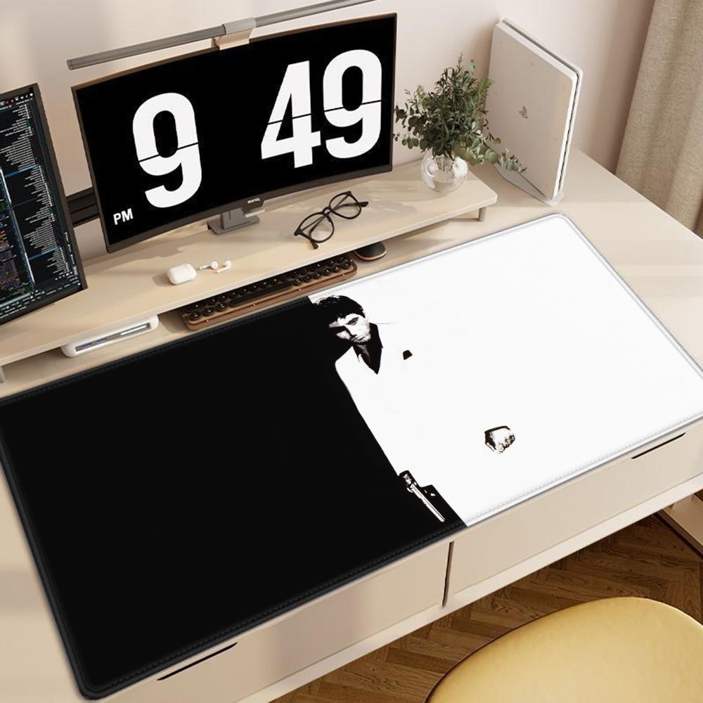SScarface Tony Montana Mouse Pad Large Desk Mat Keyboard Ergonomic Office Rubber PC Nonslip Antifray Home Custom Best Price