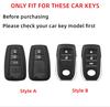 Metall Auto Fernbedienung Schlüsselhülle Hülle Halter Schale Tasche Anhänger Für Toyota Crown Mirai Alpharo Corolla Cross Prius Camry bZ4X bZ3 Rav4 bZ5