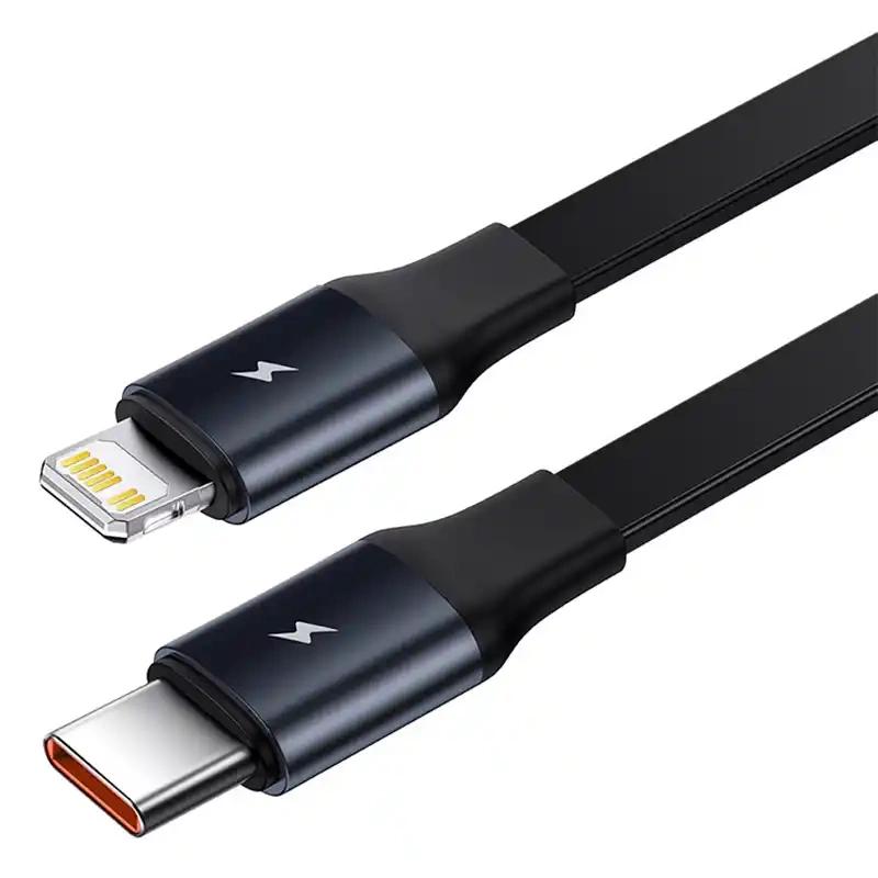 Ładowarka Samochodowa Baseus Enjoyment Z Kablami Usb-C + Lightning 3A, 30W (Czarna)