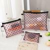 1pcs Unisex Mesh Clear Cosmetic Bags Small Large Black Makeup Bag Portable Travel Toiletry Organizer Case Lipstick Storage Pouch