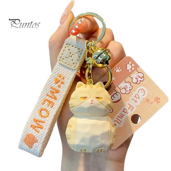 Roztomilý pryskyřičný přívěsek na klíče pro kočky se zvonkem 3D řemínek na dopisy pro panenku Ženy Dívky Kreslené zvířátko Kotě Přívěsek na klíče do auta Přívěsek na batoh Dekorace