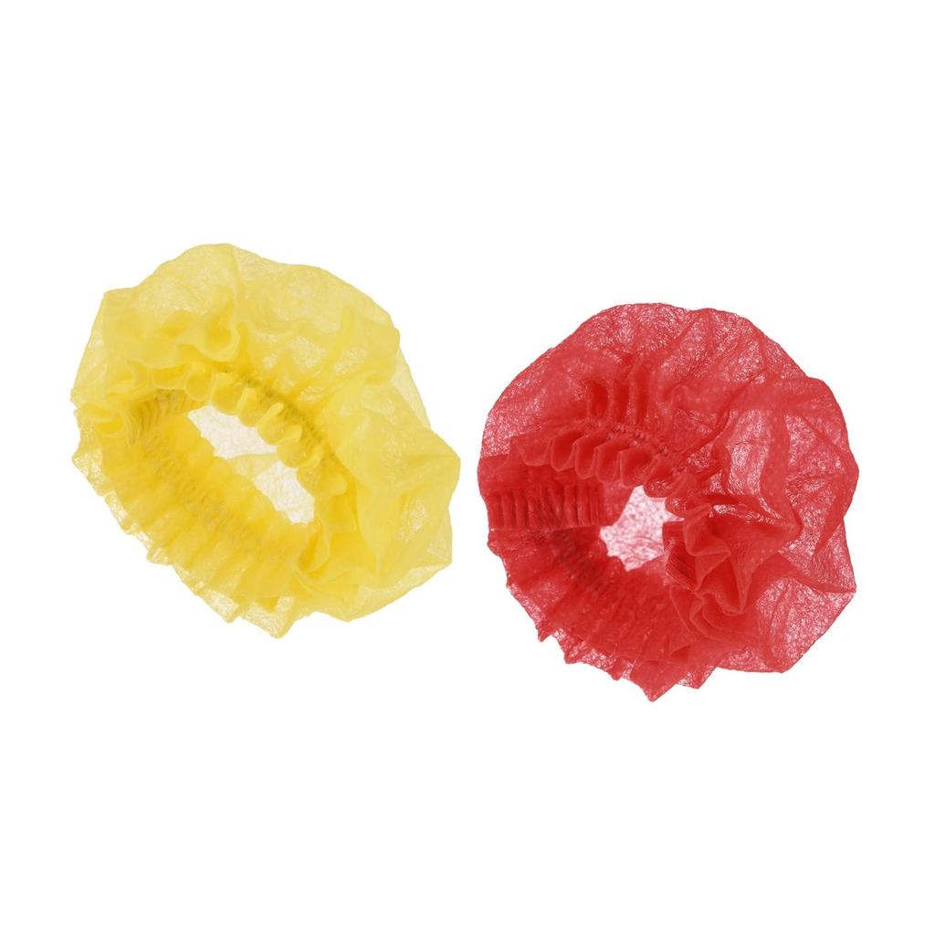 uxcell Disposable Microphone Covers, Windproof Covers, Non-woven Fabric, RedYellow, for Handheld Microphones, 50 Pieces