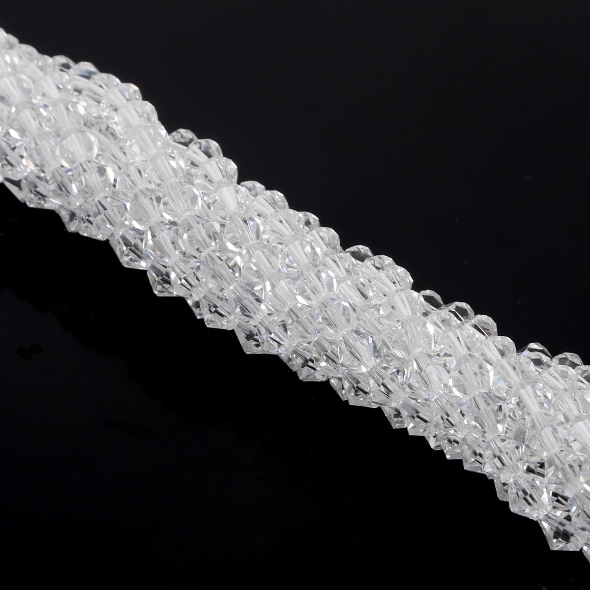 

48 шт. хрустальные стеклянные бусины, заостренные бусины, свободные бусины-разделители для изготовления ювелирных изделий своими руками, браслет, ожерелье