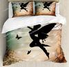 3D Print Angel Wings Bedding Set Boys Girls Twin Queen King Size Duvet Cover Pillowcase Bed Boys Adult Home Textileextile