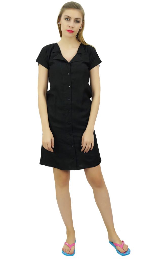 Bimba Womens Aqua Blue Long Shirt Getting Ready Buttondown Night