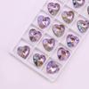 Heart Gem Crystal Rhinestone Pendant for DIY Earrings