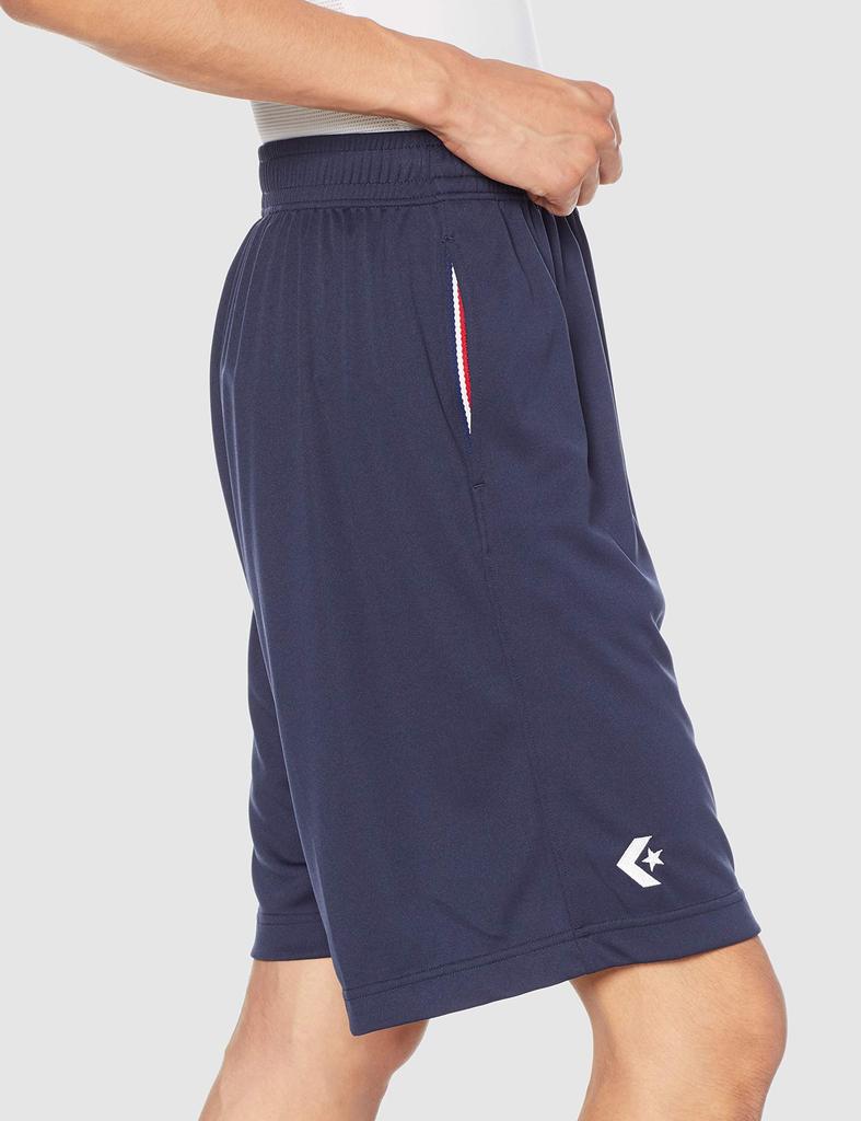Basketball Übungshose mit Schweiß Quick 2XO bis japanische Größe [Converse] Shorts, Taschen, Saugfähig, Trocknend, CB202812, Herren, Marineblau, Japan,