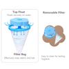 Floating Washing Machine Lint Filter Bag, Reusable Hair Fur Catcher Bag for Lint & Fuzz Removal, Laundry Cleaning Accessory