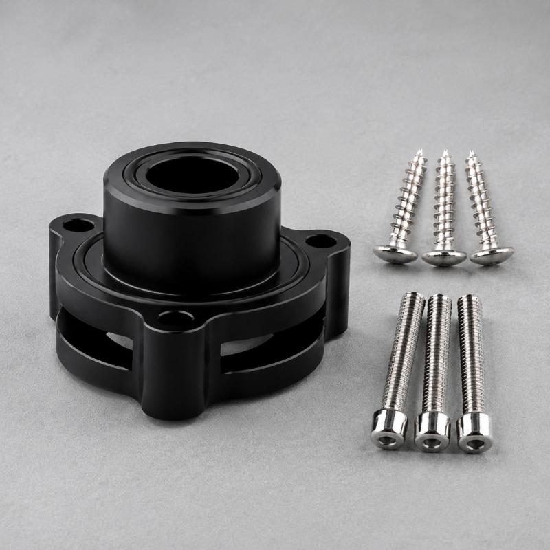 Metal Exhaust Blow Off Valves Adapter Kit with Round Bolt-On Flange, Built-In Sealing Gaskets and 6 Mounting Screws for 1.5L 1.6L 2.0L 2.7L Engine