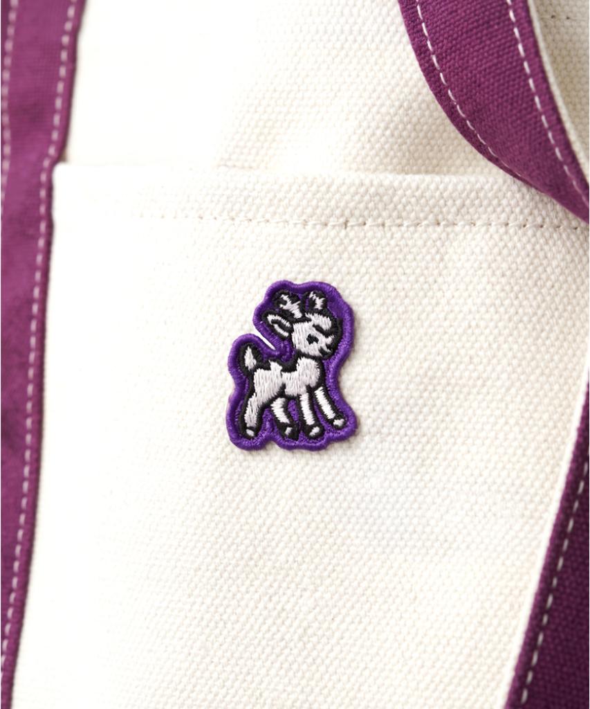 Dear Tint Santa Rudolph Canvas Tote_Purple