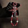 High Luxury Rhinestone Phone Straps Bow Pendant Rhinestone Phone Rope  Girls New Year Gift