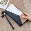 New Women's Wallet Women's Long Clutch Bag Fashionable Contrasting Color Zipper Tassel Large Capacity Wallet Mobile Phone Bag