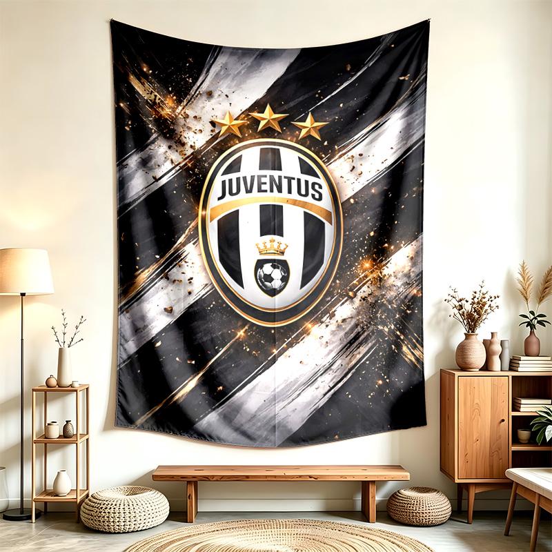 Juventus FC (5) Tapestry Suitable For Decorating Homes Dorms And Bedrooms Soft To The Touch And A Perfect Gift For Friends And Family