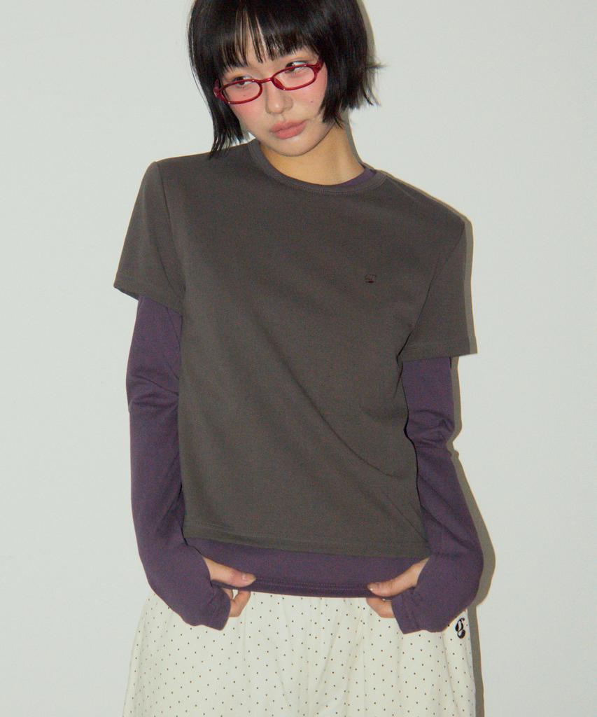 SOME PLACE Color Block Point Double Layered Two-Way Long Sleeveless Set_3 Colors