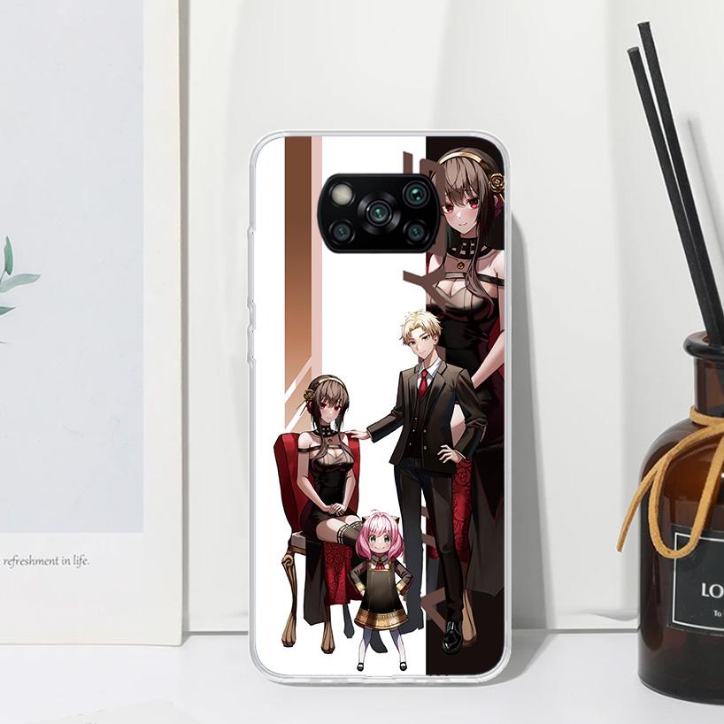 Anime Spy Family Anya Phone Case For Xiaomi Poco X7 X6 X5 M7 M8 Pro F7 Ultra Redmi 15C 15 13C 13 12C 12 10 10C 10A Art Fundas Po