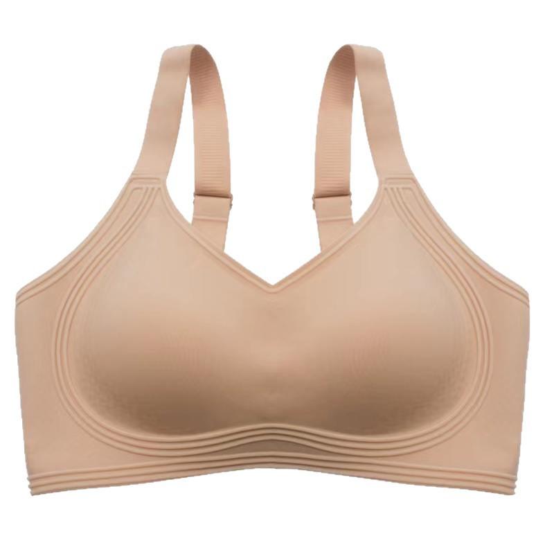 Womens Seamless Push-Up Bra Without Underwire Full Coverage Comfort Fit With Fixed Straps