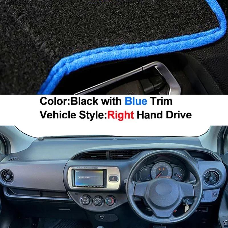 Auto Armaturenbrett Abdeckung Rutschfeste Matte Für Toyota Vitz 2012 - 2017 Mittelkonsolen Schutz Auto Armaturenbrett Matte Sonnenschutz Matte Anti-UV Polster
