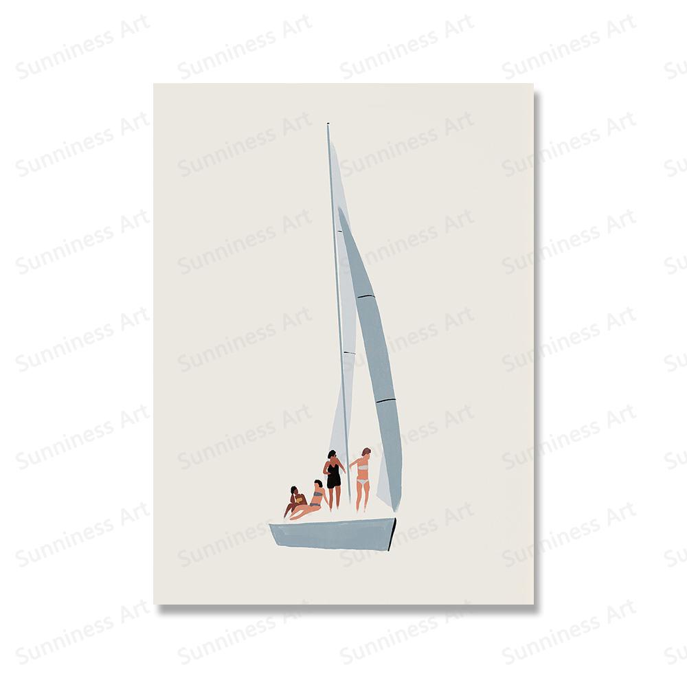

Плавание Разнообразные Женщины Абстрактные Настенные Художественные Принты Скандинавский Парусник Пляж Плакат Бассейн Картина На Холсте Картина Декор Гостиной 21x30cm No Framed красный