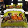 White Horse Bedding Set Boys Girls Twin Queen Size Duvet Cover Pillowcase Bed Kids Adult Fashion Home Textileextile
