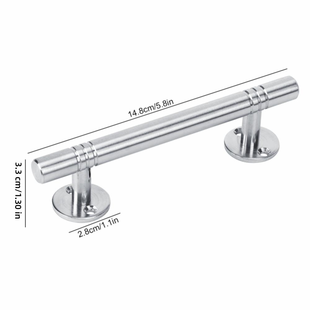 Heavy Cabinet Door Handle Silver Furniture Handle Solid Drawer Handle Bathroom