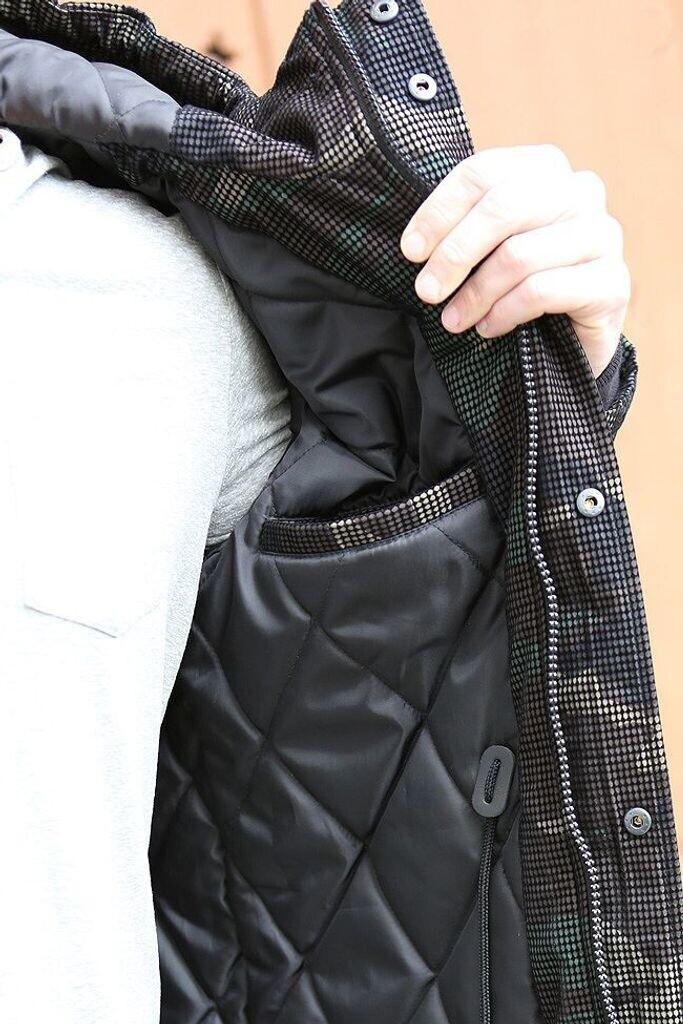 Winter Jacket Brandit Grid-Camo Parka (3168) Woodland