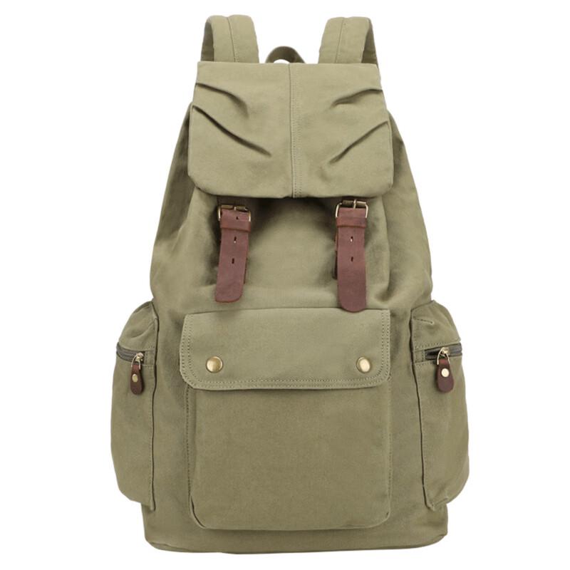 

Li Shen Casual Travel Laptop Canvas Backpack