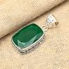 Attractive Green Onyx Gemstone Handmade 925 Sterling Silver Jewelry Pendant For Women
