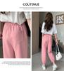 2024 Women's Loose-Fitting Slimming Casual Sports Pants: Cuffed, Eight-Point, Nine-Point Length