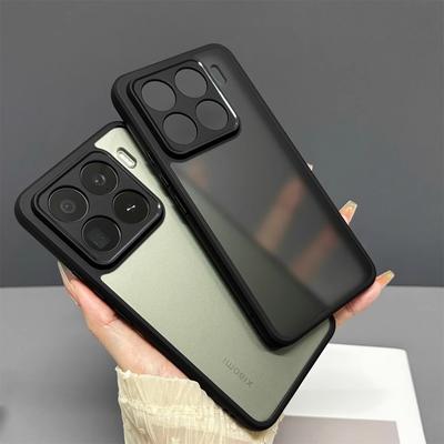Matný průhledný kryt na telefon pro Xiaomi 15T Pro Akrylový PC Nárazuvzdorný TPU Nárazník Zadní Kryt pro Xiaomi 15Tpro 15 T