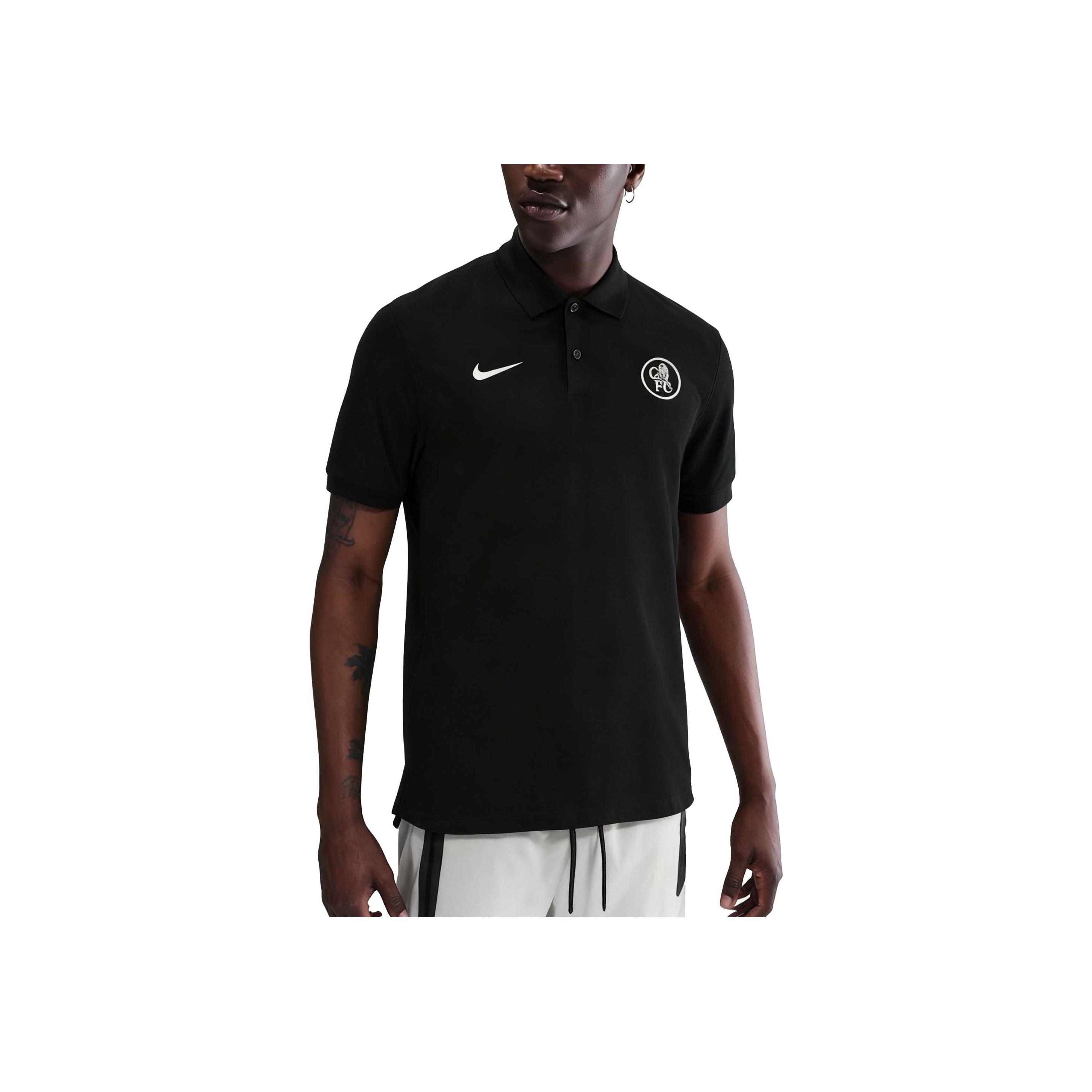 Мужская однотонная футболка-поло Nike Chelsea FC Dri-FIT tops HM3038-011 S