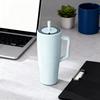 Yousheng  40 oz Tumbler with Handle and Straw Leakproof Insulated Tumbler with Lid and Straw | Made of Stainless Steel | Cup Holder Friendly Base