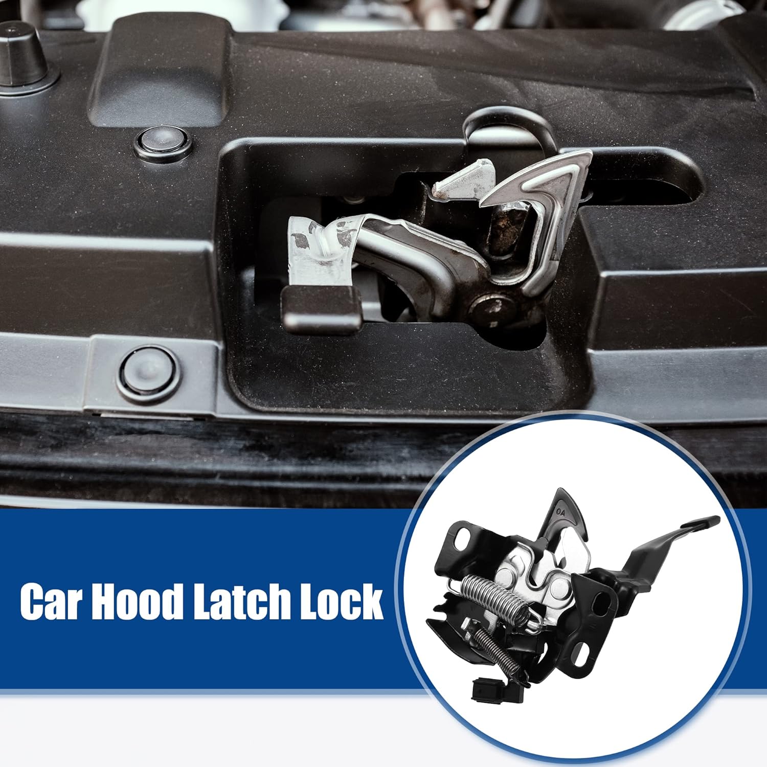 ACROPIX Car Hood Latch Lock Assembly Replacement for Honda CR-V 2012-2016 No.74120T0AA01 - Pack of 1 Black