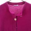 YVES SAINT LAURENT 90s Old Long sleeve knit cardigan M Purple Women Used