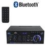 AK45 800W Hjemmestrømforsterker 2-kanals Bluetooth 5.0 Mini Hifi Digital Stereo Lydforsterker Støtte FM USB SD Mic-inngang